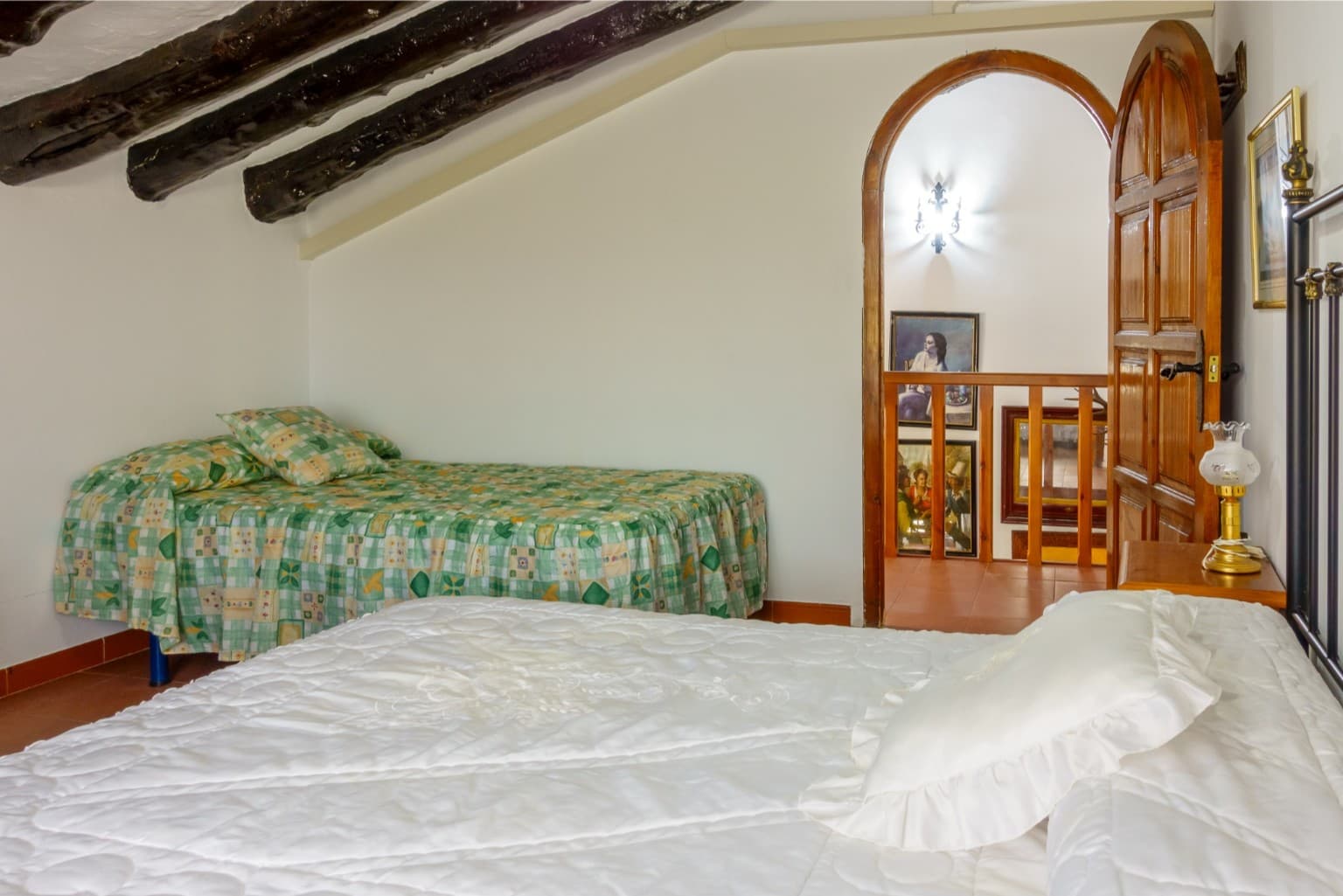 Spacious family bedroom.